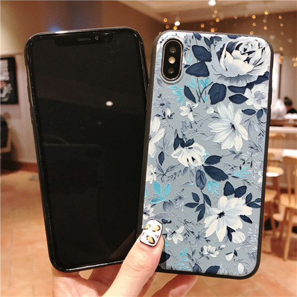 Θήκη με φλοράλ πριντ για IPhone XS - δύο μοντέλα