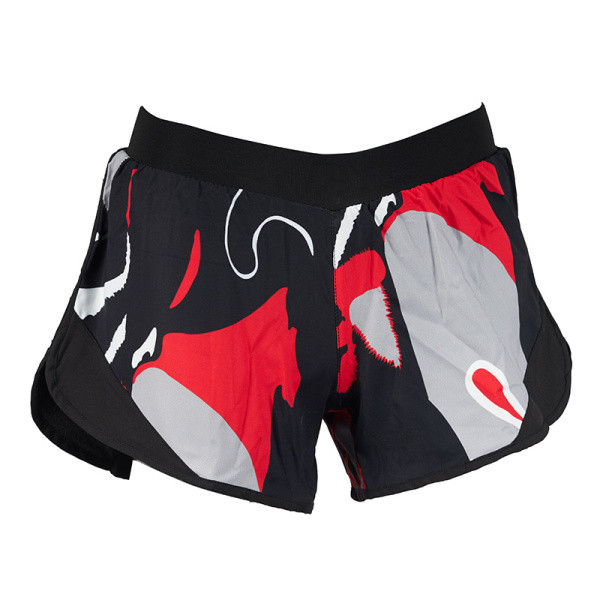 Χρωματιστά αθλητικά σορτς με ψηλή μέση και ψηλή μέση