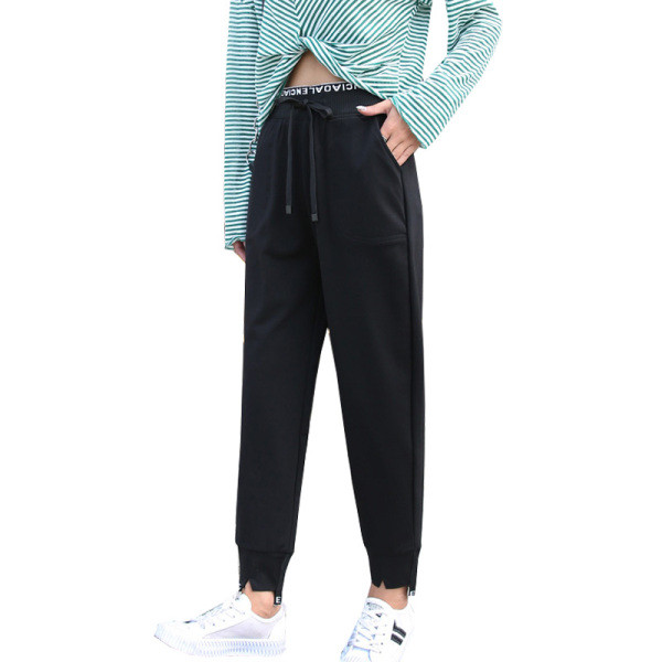 Καθημερινά γυναικεία παντελόνια με ελαστική μέση και τσέπες