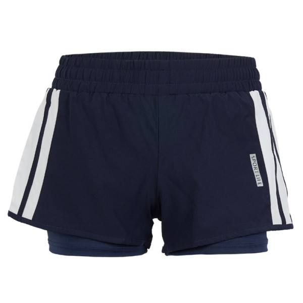 Sportiniai šortai elastingu juosmeniu ir šoniniais krašteliais