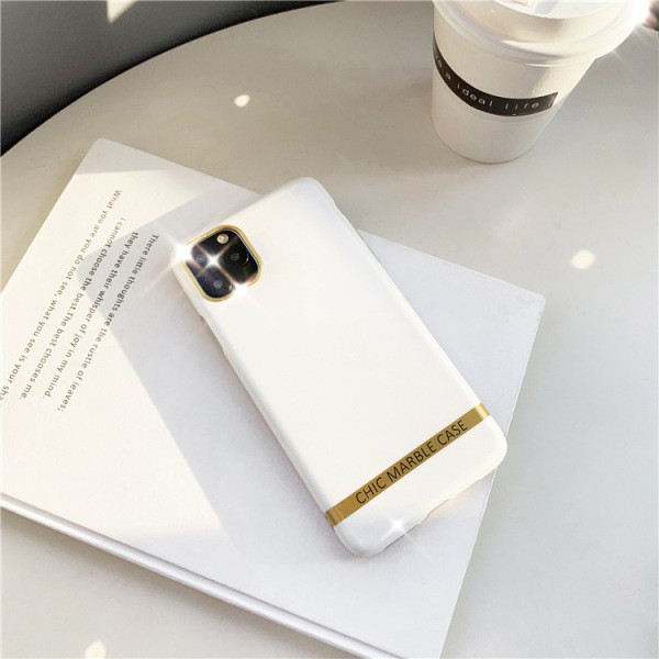 Husa pentru iPhone 11 Pro Max alb cu efect stralucitor