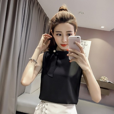 Stilīgs sieviešu tops ar zemu apkakli un lenti