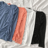 Ikdienas sieviešu blūze ar spīdīgu efektu