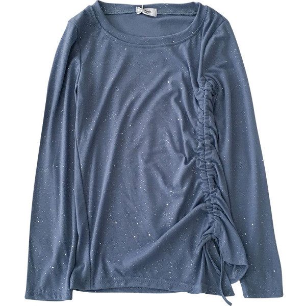 Ikdienas sieviešu blūze ar spīdīgu efektu