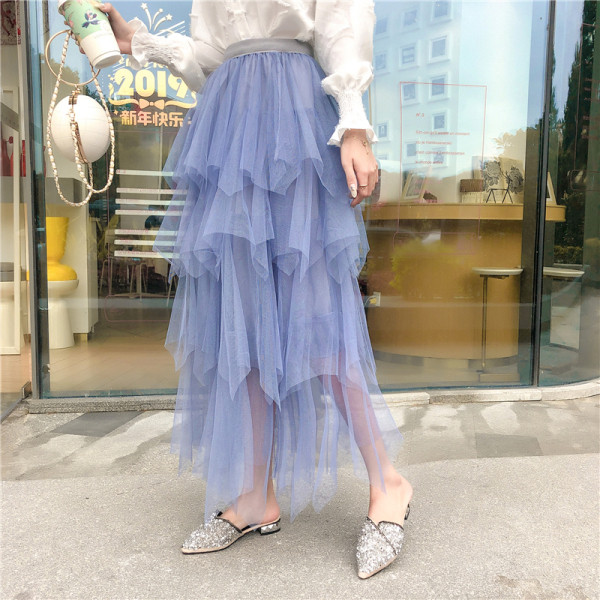 Modern női szoknya szabású tüll modell