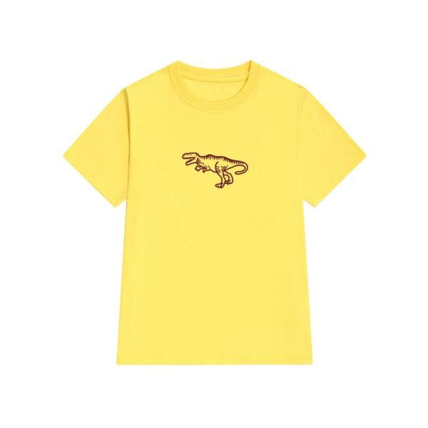 Sieviešu ikdienas t-krekls ar dinozauru aplikāciju