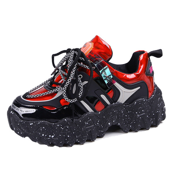 Model nou de adidasi de dama cu talpa aspra si cravate colorate