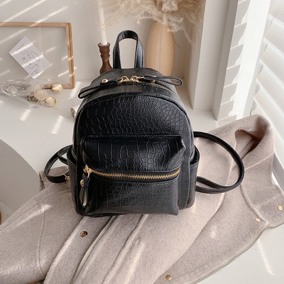 Rucsac zilnic dama cu fermoar si maner scurt si lung