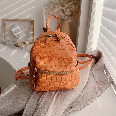 Rucsac zilnic dama cu fermoar si maner scurt si lung