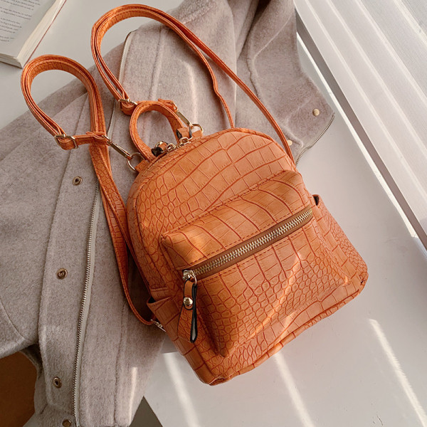 Rucsac zilnic dama cu fermoar si maner scurt si lung