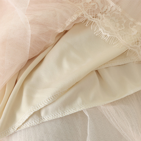 Дамска ежедневна пола с висока талия и  дантела