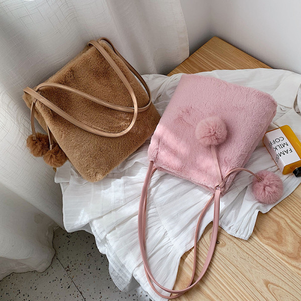 Geantă de puf pentru femei de zi cu zi cu accesoriu