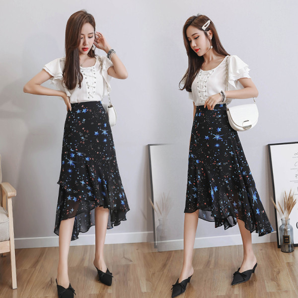 Fusta asimetrica de dama model nou de vedete