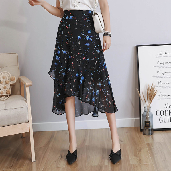 Fusta asimetrica de dama model nou de vedete