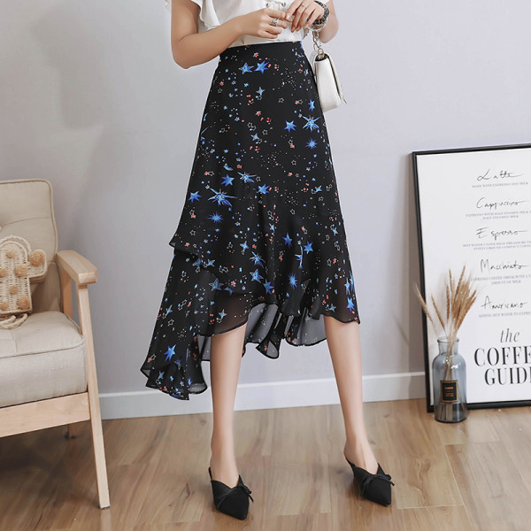 Fusta asimetrica de dama model nou de vedete