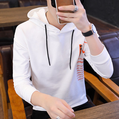 Vīriešu ikdienas blūze ar kapuci un garām piedurknēm