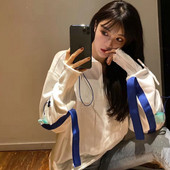 Modernūs moteriški megztiniai su užtrauktuku ir kaklaraiščiais