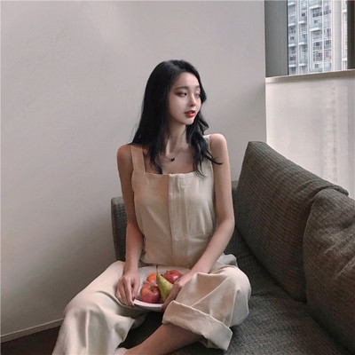 Plats sieviešu kombinezons ar platām lencēm