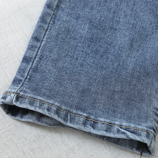 Sieviešu gari plati džinsi ar augstu vidukli zilā krāsā