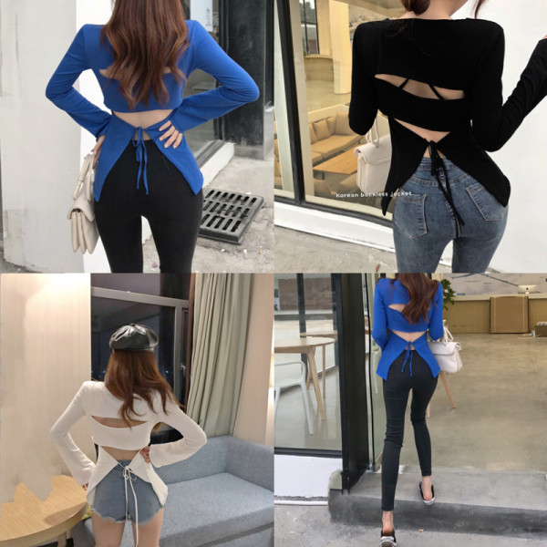 Laisva moteriška palaidinė su iškirptėmis