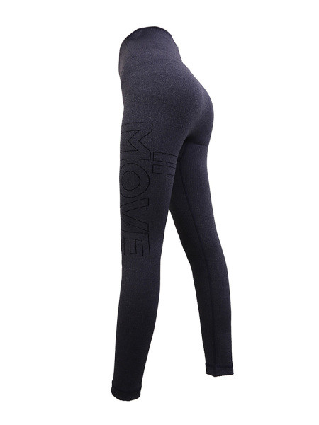 Спортен дамски клин от бързосъхнеща материя с висока талия и надпис