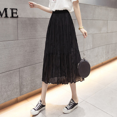 Új modell női szabású szoknya virágos motívumokkal