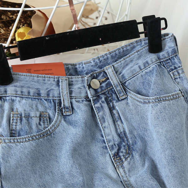 Moodsad naiste pikad laiad kõrge vöökohaga teksad