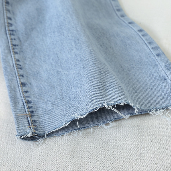 Moodsad naiste pikad laiad kõrge vöökohaga teksad