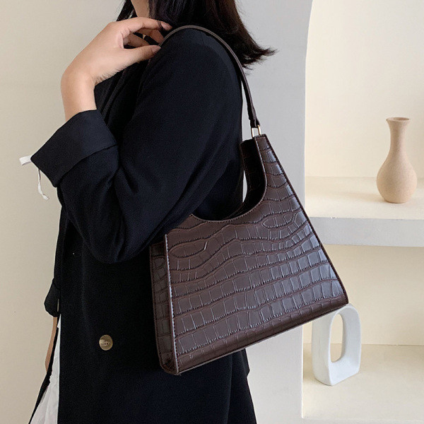 Moderni moteriška rankinė iš eko odos trumpa rankena