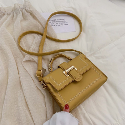 Geanta de dama moderna cu catarama si doua manere