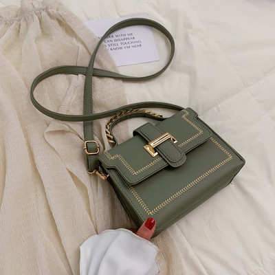 Geanta de dama moderna cu catarama si doua manere