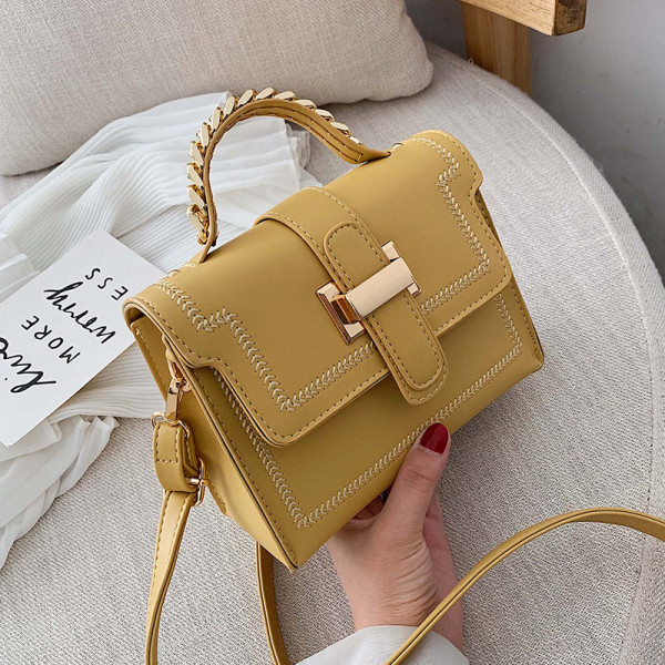 Geanta de dama moderna cu catarama si doua manere