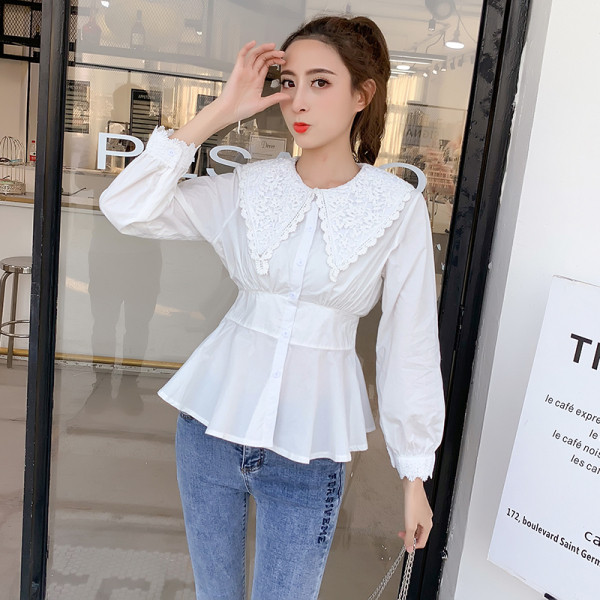 Rūtains sieviešu krekls ar apaļu kakla izgriezumu un pogām