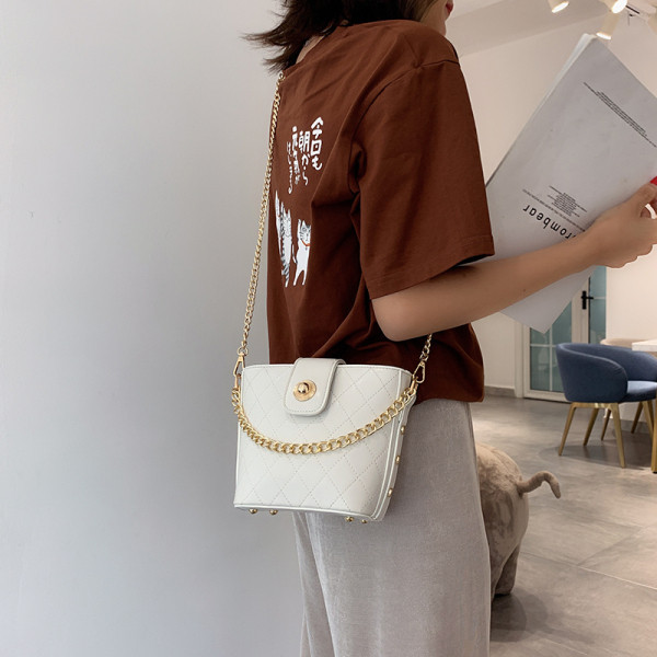 Geantă de damă elegantă, cu închizătoare și lanț metalic