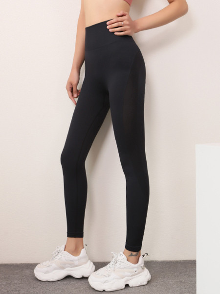 Sporta sieviešu elastīgie legingi ar augstu vidukli un 9/10 garumu