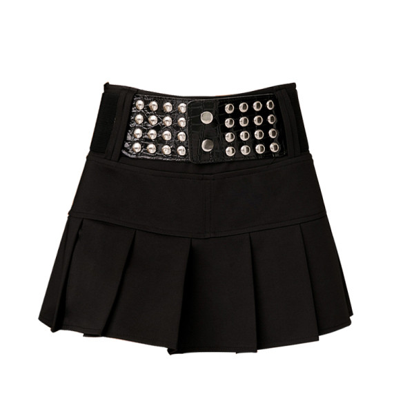 Jauna modeļa īsi sieviešu kroku A līnijas svārki