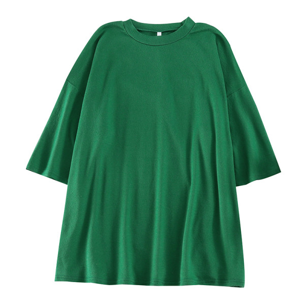 Sieviešu ikdienas blūze ar ovālu kakla izgriezumu un 3/4 platām piedurknēm