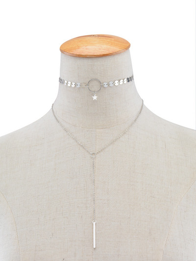 Finom, kétrészes női nyaklánc