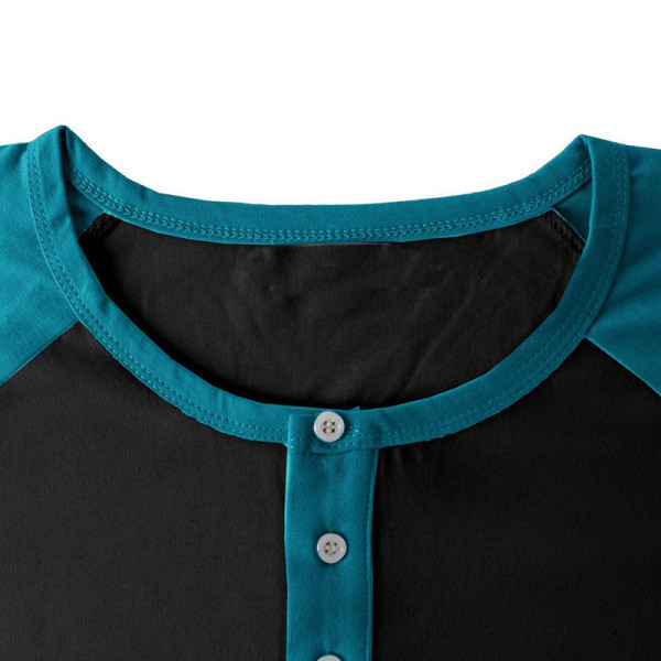 Vīriešu ikdienas blūze ar pogām un 3/4 piedurknēm