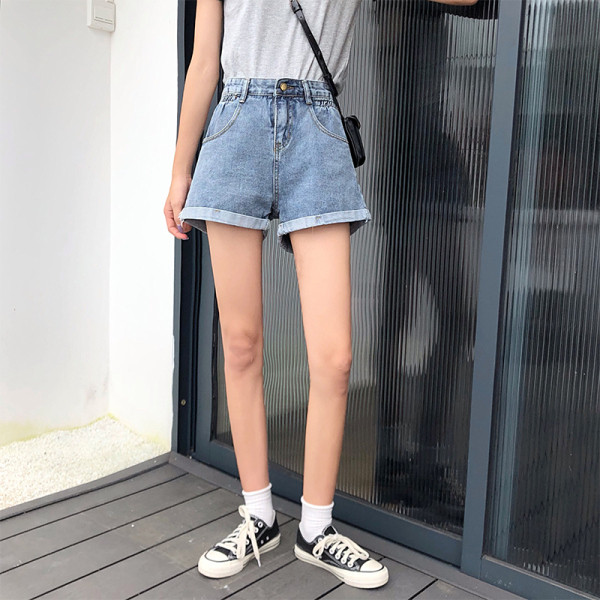 Sima rövidnadrág széles modell magas derékkal és 5XL méretig