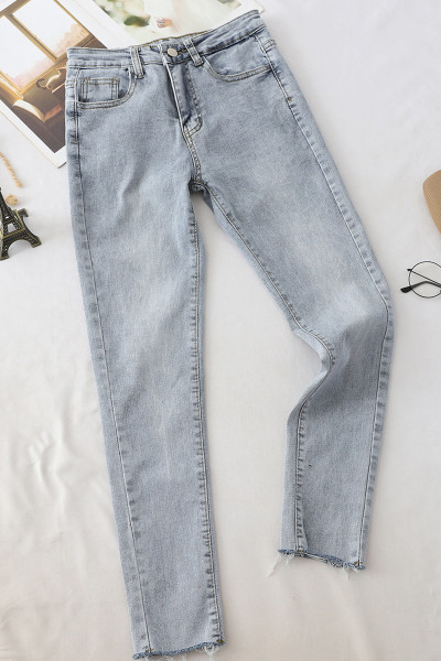 Alkalmi női farmer sima modell zsebekkel