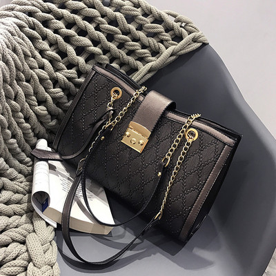 Moderna sieviešu soma no eko ādas ar metāla aizdari