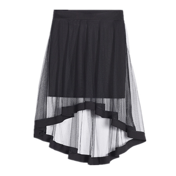 Fusta de dama moderna cu tul - talie inalta
