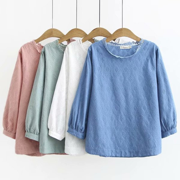 Alkalmi női blúz hosszú ujjal, sima modell