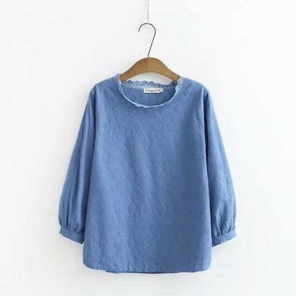 Alkalmi női blúz hosszú ujjal, sima modell