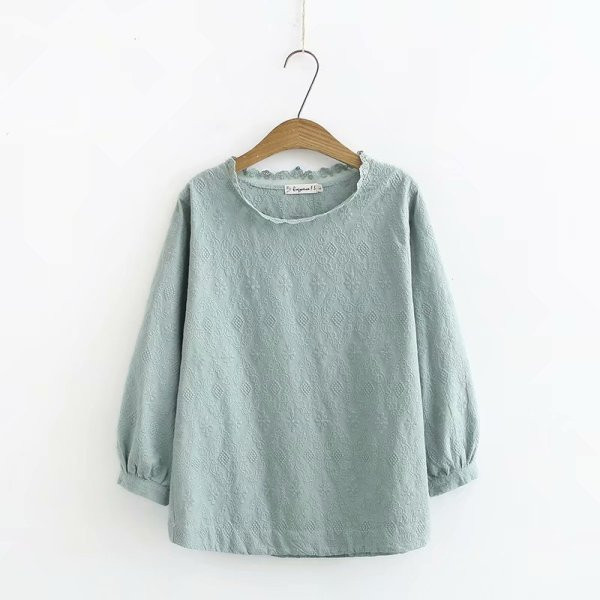 Alkalmi női blúz hosszú ujjal, sima modell