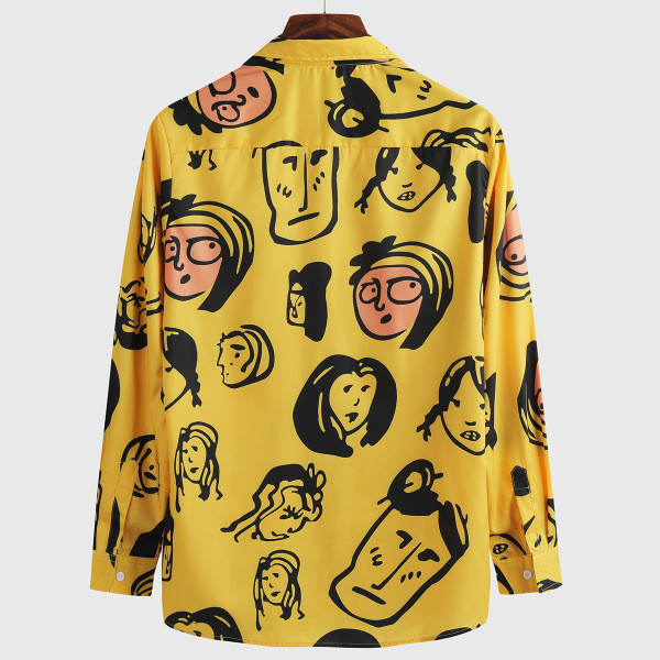 Мъжка ежедневна риза с копчета и класическа яка