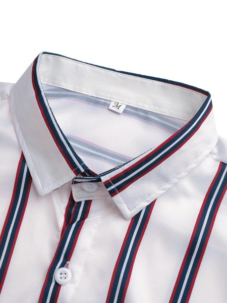 Meeste vabaaja särk klassikalise krae ja nööpidega