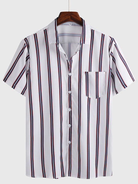 Meeste vabaaja särk klassikalise krae ja nööpidega