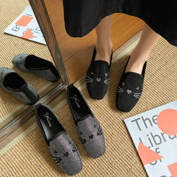 Jauns ikdienas mokasīnu modelis ar dekorācijas akmeņiem - divi modeļi